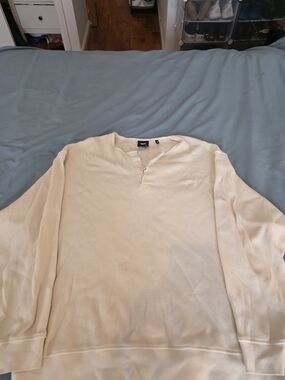 Kith Men’s Cream Waffle-Knit Crewneck Sweater